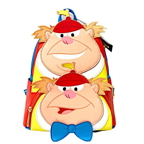 EXCLUSIVE DROP: Loungefly Disney Alice In Wonderland Tweedle Dee And Tweedle Dum Mini Backpack - 8/31/22