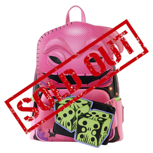 EXCLUSIVE DROP: Loungefly NYCC 2023 Oogie Boogie Neon Cosplay Mini Backpack With Dice Coin Bag - 10/13/23