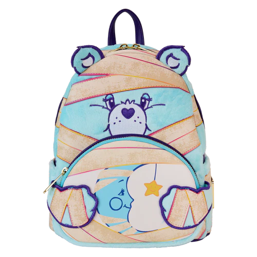 Loungefly Care Bears x Universal Monsters Bedtime Bear Mummy Mini Backpack