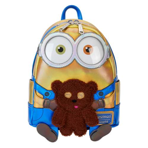 Loungefly Despicable Me Minions Bob Iridescent Cosplay Mini Backpack