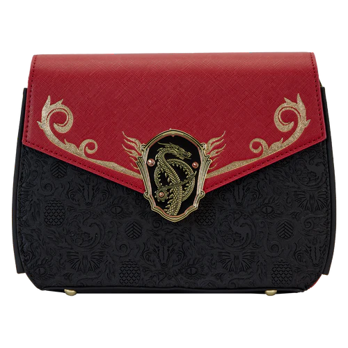 Loungefly House of the Dragon All-Over Print House Targaryen Crossbody Bag