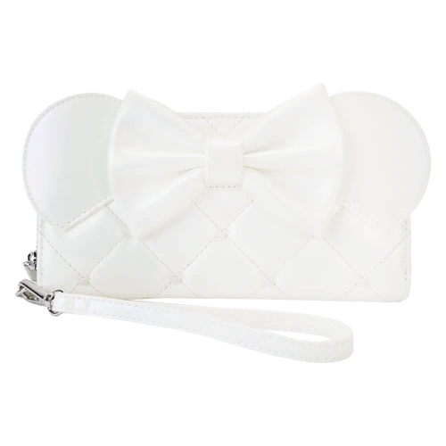 Loungefly Minnie Mouse Iridescent Wedding Wristlet Wallet