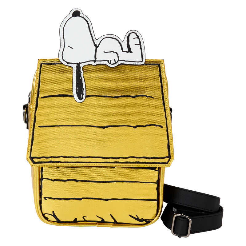 Loungefly Peanuts Snoopy Sleeping On Doghouse Crossbody Bag