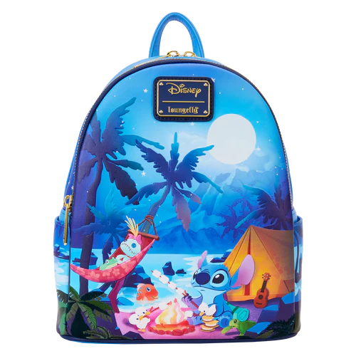 Loungefly Stitch Camping Cuties Glow Mini Backpack
