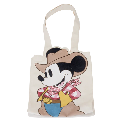 Loungefly Mickey Mouse Western Canvas Tote Bag