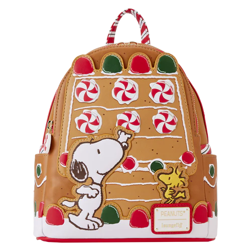 Loungefly Peanuts Snoopy Gingerbread House Scented Mini Backpack
